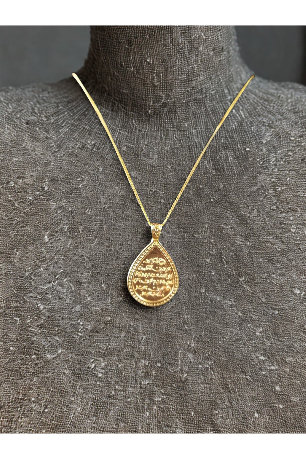 Kıtmır Dualı Gold Nazar Kolyesi