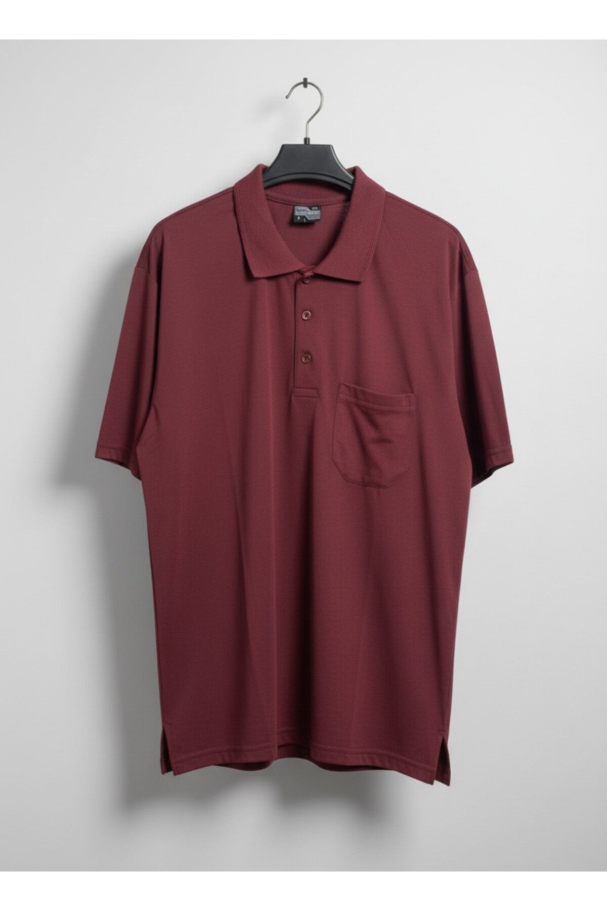 ErkekPolo Yaka T-shirt (Bordo)